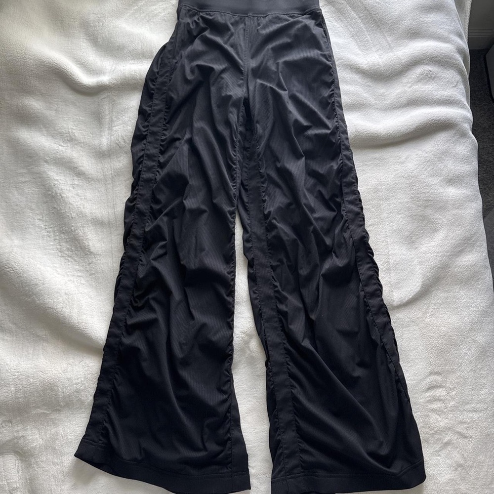 lululemon athletica Black Wide-Leg Flow Pants